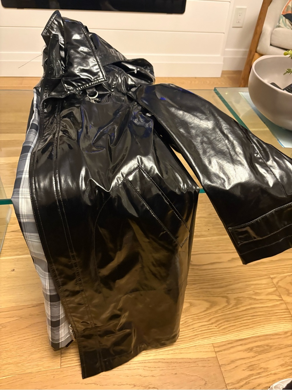 Junge Danmark Glossy Rain Jacket | Black | EU 36 (S) size 6-8| Waterproof Coat